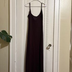 Women’s dark brown maxi dress